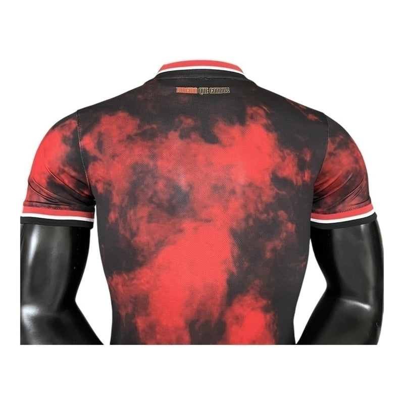 Camisa São Paulo III 24/25 - Jogador  Masculina - Vermelha com detalhes em preto