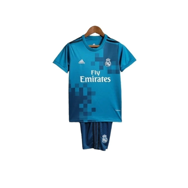 Kit Infantil Retrô Real Madrid 17/18 - Azul