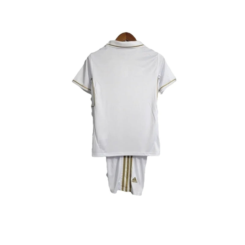 Kit Infantil Retrô Real Madrid 11/12 - Branca