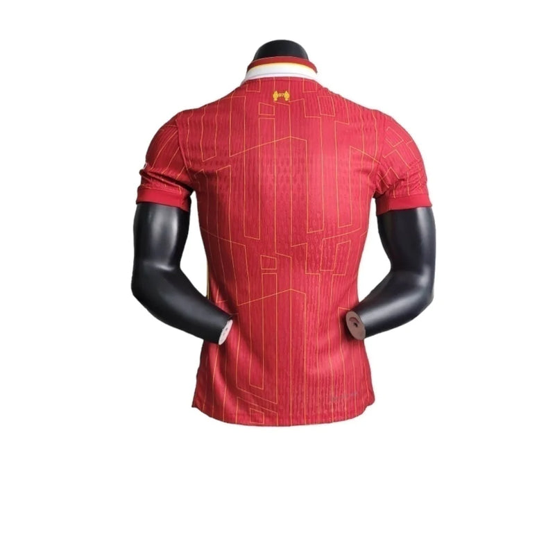 Camisa Liverpool I 24/25 - Jogador Masculina - Vermelha com detalhes em branco