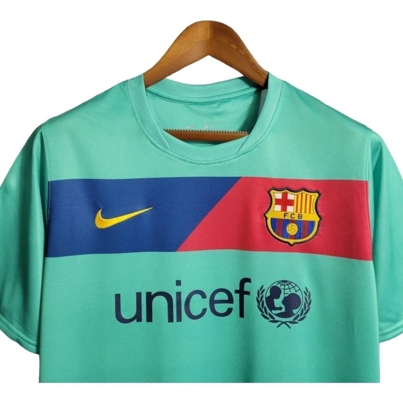 Camisa Retrô Barcelona II 10/11 - Masculina - Verde