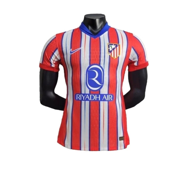Camisa Atlético de Madrid I 24/25 - Jogador Masculina - Vermelha com detalhes em branco e azul
