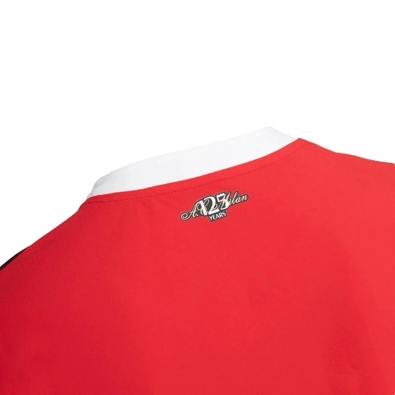 Camisa AC Milan I 24/25 - Torcedor Masculina - Vermelha e preta com detalhes em branco