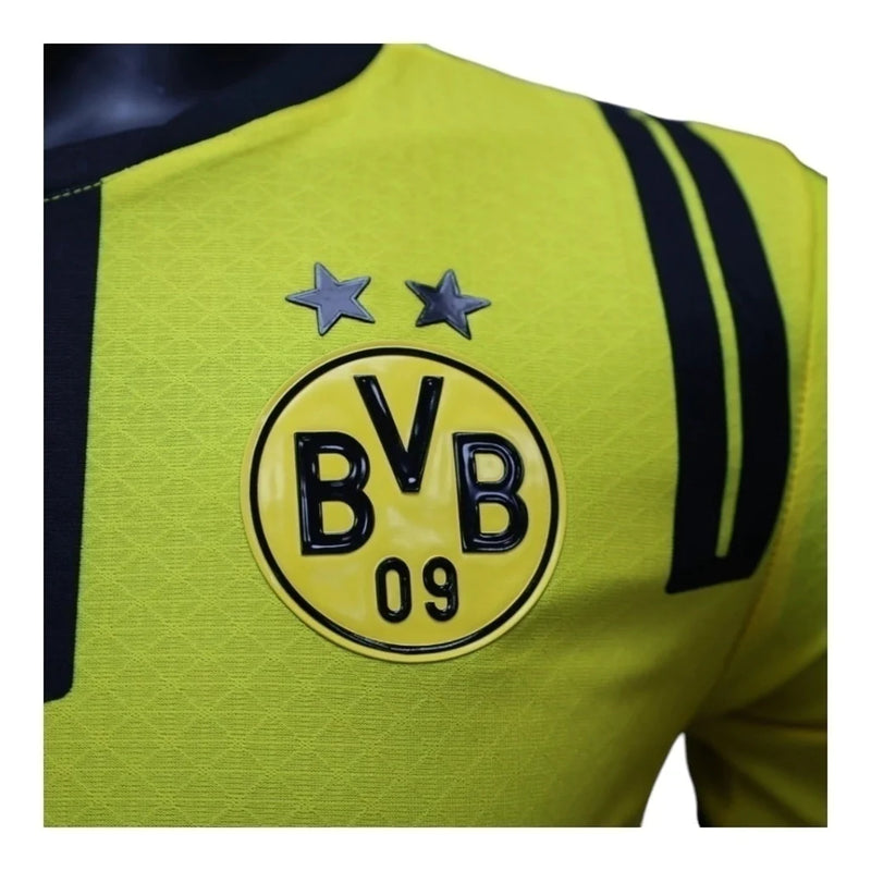 Camisa Borussia Dortmund Copas 24/25 - Jogador Masculina - Amarela com detalhes em preto