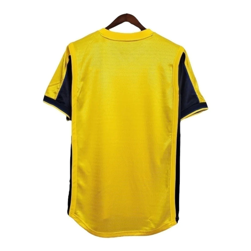 Arsenal II 99/00 - Masculina Nike - Amarela com detalhes em azul Camisa Retrô Arsenal II 99/00 - Masculina - Amarela com detalhes em azul