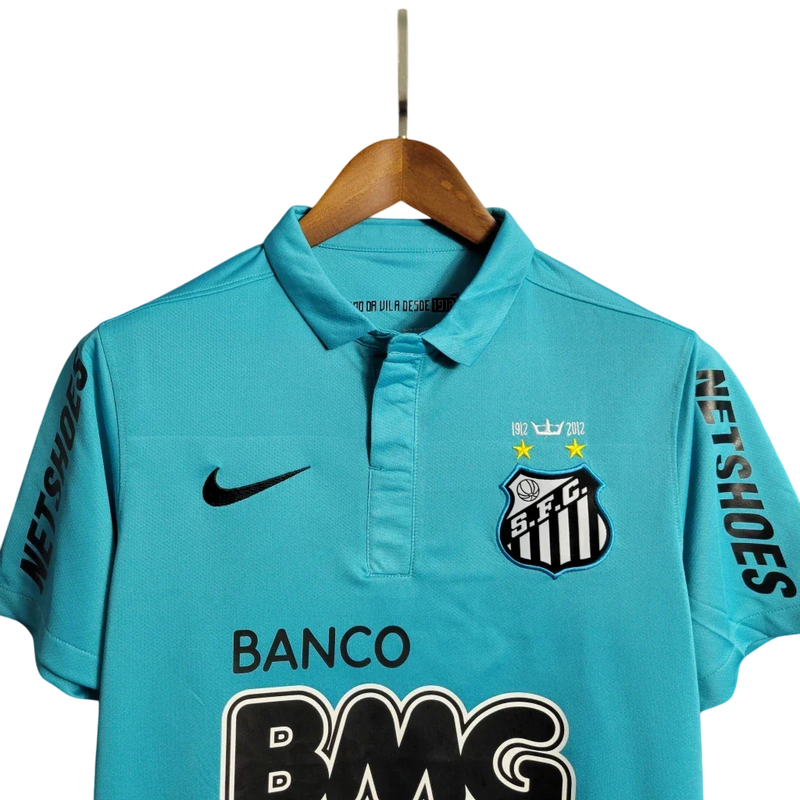 Camisa Santos 2012 Centenário - Personalizada NEYMAR JR N°11 -Torcedor Masculina Azul