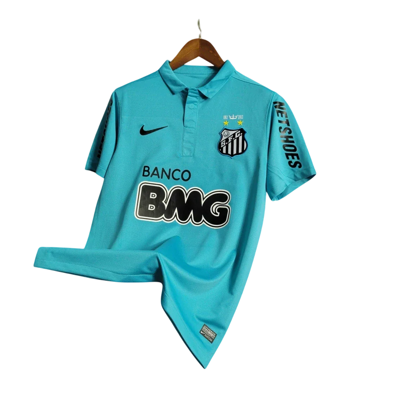 Camisa Santos 2012 Centenário - Personalizada NEYMAR JR N°11 -Torcedor Masculina Azul